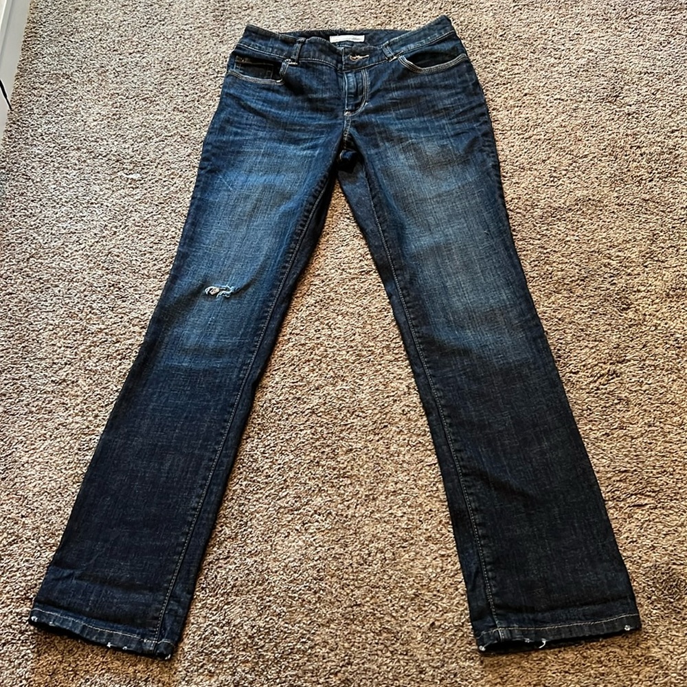 Chico's Platinum Ultimate Fit Jean Slim Sz 00 XS 2